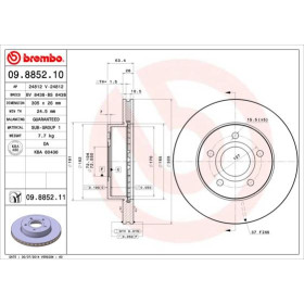 BREMBO Brzdový kotúč vetraný Ø305mm  09.8852.11_thumb2