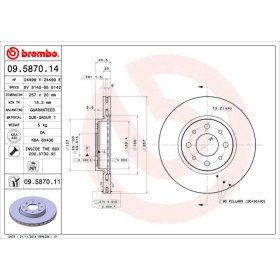 BREMBO Brzdový kotúč vetraný Ø257mm  09.5870.11_thumb2