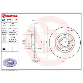 BREMBO Brzdový kotúč plny Ø280mm  08.6751.10_thumb2