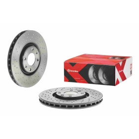 BREMBO Brzdový kotúč dierovane/vnutorne chladene Ø302mm  09.A185.1X_thumb2