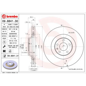 BREMBO Brzdový kotúč vetraný Ø347mm  09.8841.31_thumb2