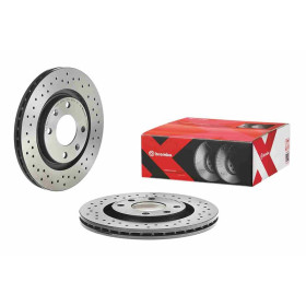 BREMBO Brzdový kotúč dierovane/vnutorne chladene Ø266mm  09.4987.2X_thumb2