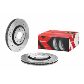 BREMBO Brzdový kotúč dierovane/vnutorne chladene Ø283mm  09.8760.1X_thumb2