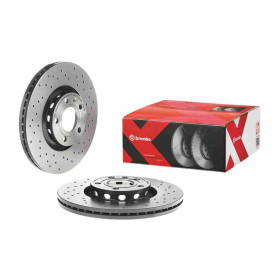 BREMBO Brzdový kotúč dierovane/vnutorne chladene Ø312mm  09.8690.1X_thumb2