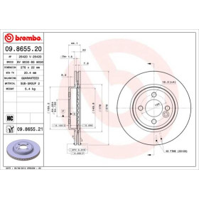 BREMBO Brzdový kotúč vetraný Ø276mm  09.8655.21_thumb2