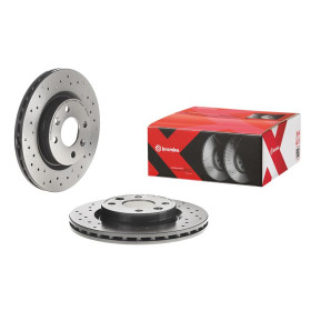 BREMBO Brzdový kotúč dierovane/vnutorne chladene Ø259mm  09.5802.2X_thumb2