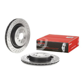 BREMBO Brzdový kotúč drazkovane/dierovane Ø345mm  09.B710.11_thumb2