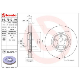 BREMBO Brzdový kotúč vetraný Ø300mm  09.7910.11_thumb2