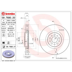 BREMBO Brzdový kotúč vetraný Ø310mm  09.7680.21_thumb2