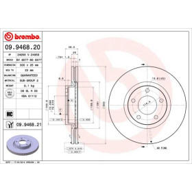 BREMBO Brzdový kotúč vetraný Ø300mm  09.9468.21_thumb3