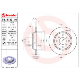 BREMBO Brzdový kotúč plny Ø260mm  08.9139.10_thumb2