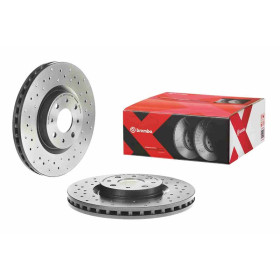 BREMBO Brzdový kotúč dierovane/vnutorne chladene Ø281mm  09.5180.3X_thumb2