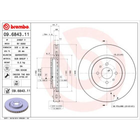 BREMBO Brzdový kotúč vetraný Ø305mm  09.6843.11_thumb2