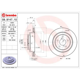 BREMBO Brzdový kotúč vetraný Ø266mm  09.9147.10_thumb2