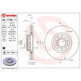 BREMBO Brzdový kotúč vetraný Ø314mm  09.7728.11_thumb2