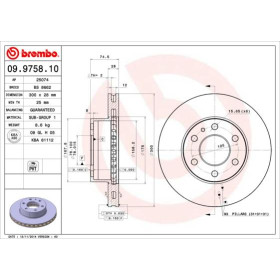 BREMBO Brzdový kotúč vetraný Ø300mm  09.9758.10_thumb2