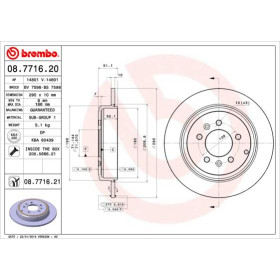 BREMBO Brzdový kotúč plny Ø290mm  08.7716.21_thumb3