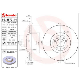 BREMBO Brzdový kotúč vetraný Ø330mm  09.8670.11_thumb2