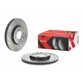 BREMBO Brzdový kotúč dierovane/vnutorne chladene Ø285mm  09.9165.1X_thumb2