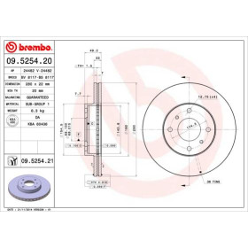 BREMBO Brzdový kotúč vetraný Ø280mm  09.5254.21_thumb3