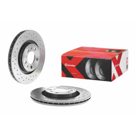 BREMBO Brzdový kotúč dierovane/vnutorne chladene Ø280mm  09.7012.1X_thumb2