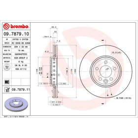 BREMBO Brzdový kotúč vetraný Ø284mm  09.7879.11_thumb2