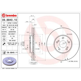 BREMBO Brzdový kotúč vetraný Ø300mm  09.8840.11_thumb3