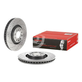 BREMBO Brzdový kotúč dierovane/vnutorne chladene Ø320mm  09.A813.11_thumb2