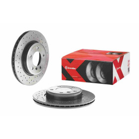 BREMBO Brzdový kotúč dierovane/vnutorne chladene Ø300mm  09.7701.1X_thumb2