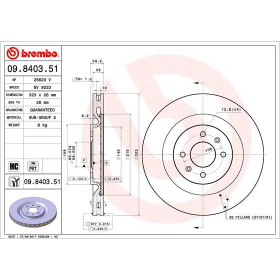 BREMBO Brzdový kotúč vetraný Ø323mm  09.8403.51_thumb2