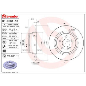 BREMBO Brzdový kotúč plny Ø300mm  08.9584.11_thumb2