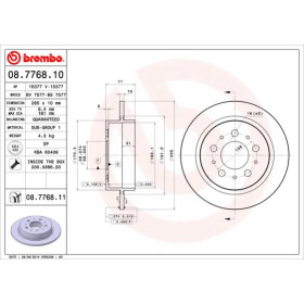 BREMBO Brzdový kotúč plny Ø265mm  08.7768.10_thumb2