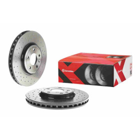 BREMBO Brzdový kotúč dierovane/vnutorne chladene Ø320mm  09.A758.1X_thumb2