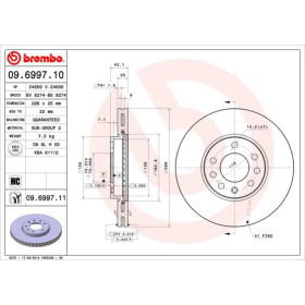 BREMBO Brzdový kotúč vetraný Ø288mm  09.6997.11_thumb2