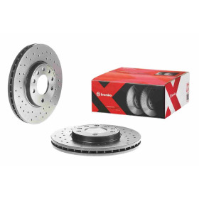 BREMBO Brzdový kotúč dierovane/vnutorne chladene Ø280mm  09.7629.1X_thumb2