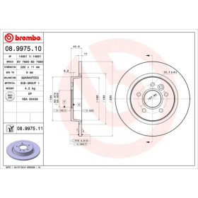 BREMBO Brzdový kotúč plny Ø280mm  08.9975.11_thumb2