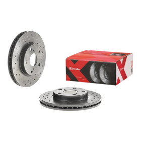 BREMBO Brzdový kotúč dierovane/vnutorne chladene Ø273mm  09.A865.1X_thumb2