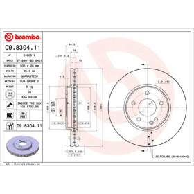 BREMBO Brzdový kotúč vetraný Ø300mm  09.8304.11_thumb2