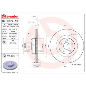 BREMBO Brzdový kotúč vetraný Ø293mm  09.9077.11_thumb2