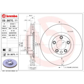 BREMBO Brzdový kotúč vetraný Ø368mm  09.9870.11_thumb2