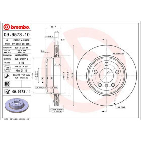 BREMBO Brzdový kotúč vetraný Ø320mm  09.9573.11_thumb2