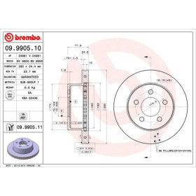 BREMBO Brzdový kotúč vetraný Ø280mm  09.9905.11_thumb2