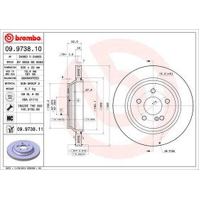 BREMBO Brzdový kotúč vetraný Ø300mm  09.9738.11_thumb2