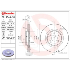 BREMBO Brzdový kotúč vetraný Ø300mm  09.9544.11_thumb2