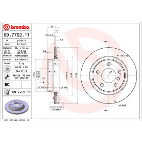 BREMBO Brzdový kotúč vetraný Ø294mm  09.7702.11_thumb2