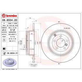 BREMBO Brzdový kotúč plny Ø354mm  08.8554.21_thumb3