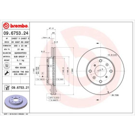 BREMBO Brzdový kotúč vnutorne chladene Ø260mm  09.6753.21_thumb3