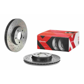 BREMBO Brzdový kotúč dierovane/vnutorne chladene Ø278mm  09.9464.1X_thumb2