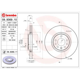 BREMBO Brzdový kotúč vetraný Ø308mm  09.9369.11_thumb2