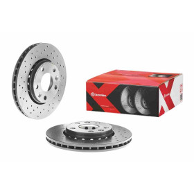 BREMBO Brzdový kotúč dierovane/vnutorne chladene Ø280mm  09.A727.1X_thumb2